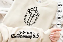 Love the Lord Your God Sleeve SVG, Christian Sleeve SVG Product Image 1