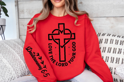 Love the Lord Your God Sleeve SVG, Christian Sleeve SVG Product Image 2