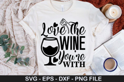 Valentine Wine SVG Design - Roses are red so is my wine Product Image 3