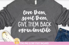 Funny Grandma Life Quote on Shirt Mockup 