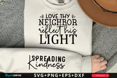 Love Thy Neighbor Sleeve SVG, Mother's Day SVG Design Product Image 1