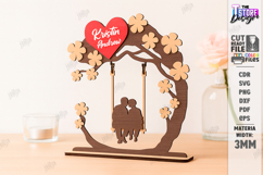 Love Tree Couple Laser Cut |Valentine’s Day SVG| Home Decor Product Image 1
