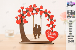 Love Tree Couple Laser Cut |Valentine’s Day SVG| Home Decor Product Image 1
