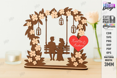 Love Tree Couple Laser Cut |Valentine’s Day SVG| Home Decor Product Image 1