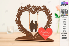 Love Tree Couple Laser Cut |Valentine’s Day SVG| Home Decor Product Image 1