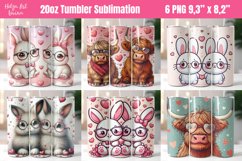 Valentines Day 20 OZ Skinny Tumbler Sublimation Product Image 1