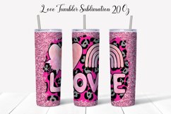 Love Valentine Sublimation Tumbler PNG Product Image 1