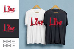 Love Typography SVG T-shirt Design