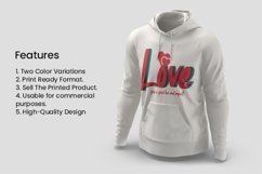 Love Typography SVG T-shirt Design