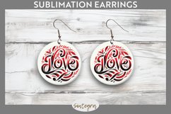 Love v10 Round Earrings Sublimation Product Image 1