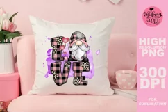 Love valentine gnome png, Valentines day sublimation Product Image 2