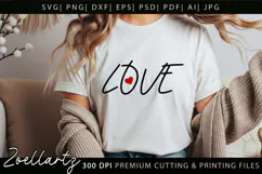 Valentine's Day SVG PNG EPS DXF Love Heart SVG for Cricut Product Image 3