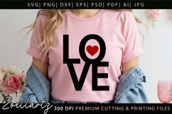 Valentine's Day SVG PNG EPS DXF Love Heart SVG for Cricut Product Image 1