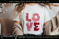 Valentine's Day SVG PNG EPS DXF Love Heart SVG for Cricut Product Image 1