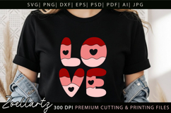 Love Heart SVG PNG EPS DXF Valentines Day T-shirt Mug Design Product Image 2