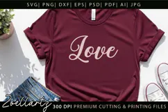 Valentine's Day SVG Love Hearts Couple T-shirt Mug Designs Product Image 4
