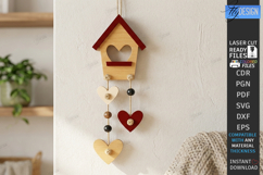 Love Wall Ornament Laser Cut Bundle | Romantic Hanging Signs Product Image 7