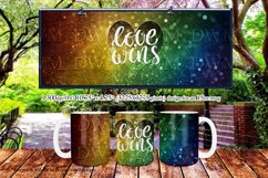 Dark Rainbow Bokeh Love Wins 11oz &amp; 15oz Mug Sublimation Product Image 2