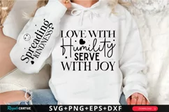Love with Humility Serve Sleeve SVG, Christian SVG Design Product Image 1
