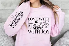 Love with Humility Serve Sleeve SVG, Christian SVG Design Product Image 2