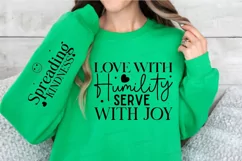 Love with Humility Serve Sleeve SVG, Christian SVG Design Product Image 3