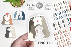 Sticker Love Wolf Product Image 1