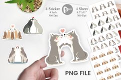 Sticker Love Wolf Product Image 1