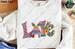 Love Yarn Crochet Easter Bunny PNG Product Image 3