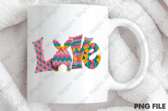 Love Yarn Crochet Easter Bunny PNG Product Image 4