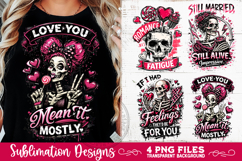 Sarcastic Valentine PNG Funny Sublimation 4 Designs Product Image 3