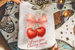 Love You Cherry Much, Valentine's Day PNG, Be Mine, Xoxo Png Product Image 3