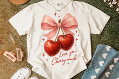Love You Cherry Much, Valentine's Day PNG, Be Mine, Xoxo Png Product Image 4