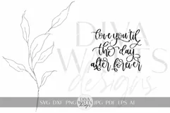 Love You Til The Day After Forever SVG Family Sign SVG Product Image 2