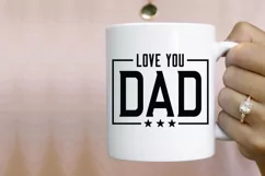 Love You Dad SVG, Father's Day SVG Design Product Image 3