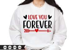 Love You Forever - Valentine SVG Design Product Image 1