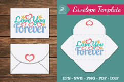 Love You Forever Envelope Template Product Image 1