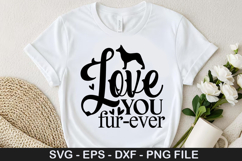 Love you fur-ever SVG - Dog Love Design Product Image 1