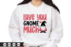 Love You Gnome Much - Valentine&#039;s Day SVG Design Product Image 1