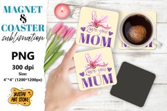 Mother's day magnet design/Mother's day coaster sublimation Product Image 1