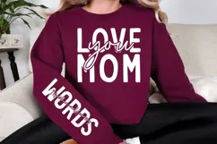 Love You Mom SVG Design, Mother's Day SVG Product Image 2