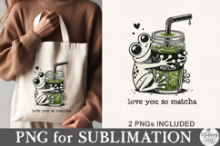 Love You Very Matcha PNG Product Image 2