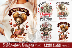 Sarcastic Valentine PNG Funny Sublimation 4 Designs Product Image 2