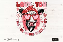 Love You Till The Cows Come Home PNG | Valentine's Day PNG Product Image 3