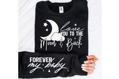 Love You to the Moon And Back SVG Design Product Image 2