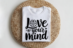 Love Your Mind SVG | Mental Health SVG Product Image 2