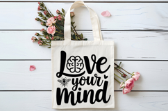 Love Your Mind SVG | Mental Health SVG Product Image 4
