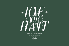 Love Your Planet Minimal Typography Quotes for T shirt Product Image 1