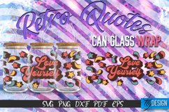 Retro Glass Can Wrap Design | Retro Quotes | SVG File v.5 Product Image 1