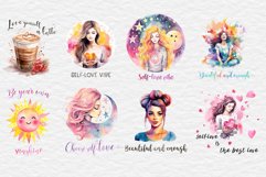 Love Yourself Sublimation| Motivational Quotes Tshirt Bundle Product Image 2