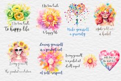 Love Yourself Sublimation| Motivational Quotes Tshirt Bundle Product Image 4